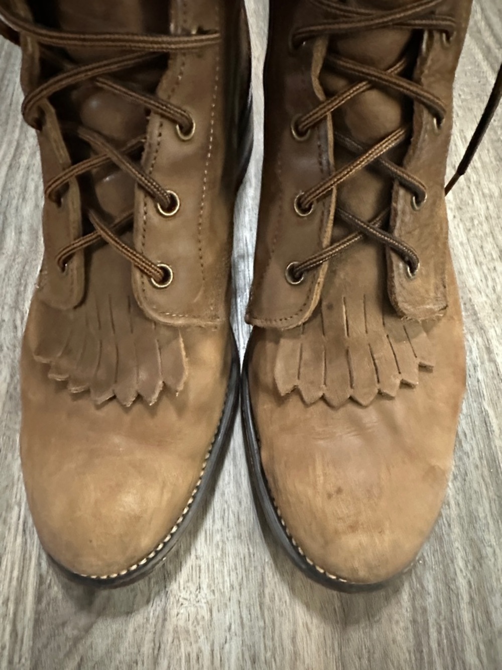 Laredo Brown Lace-Up Leather Work Boots - Picture 13 of 15
